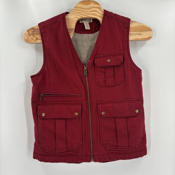 Duluth Trading Co Maroon Men's Outdoor Vest - Picture 3 of 4